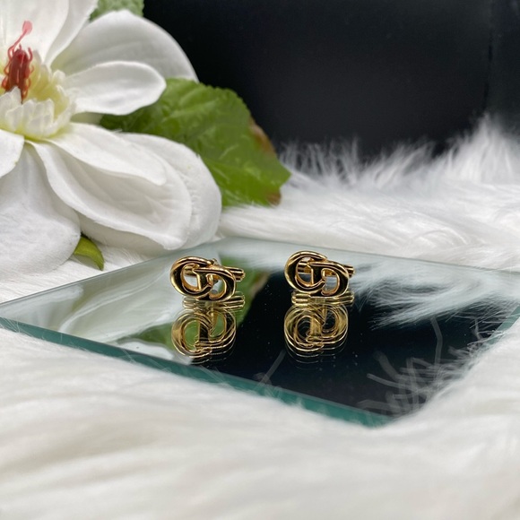 Christian Dior CD LOGO CUFFLINKS - Picture 1 of 3